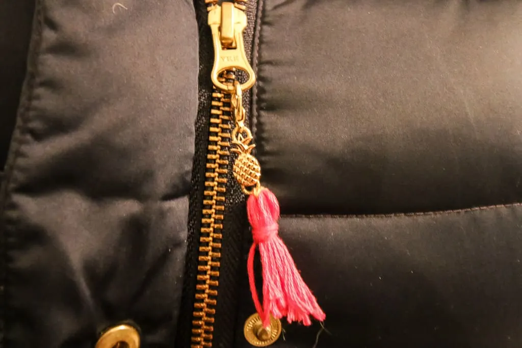 DIY Removable Pineapple Tassel Zipper Pull - Charleston Crafted