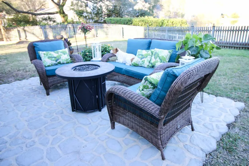 Our Patio for the Home Depot Patio Style Challenge via Charleston Crafted