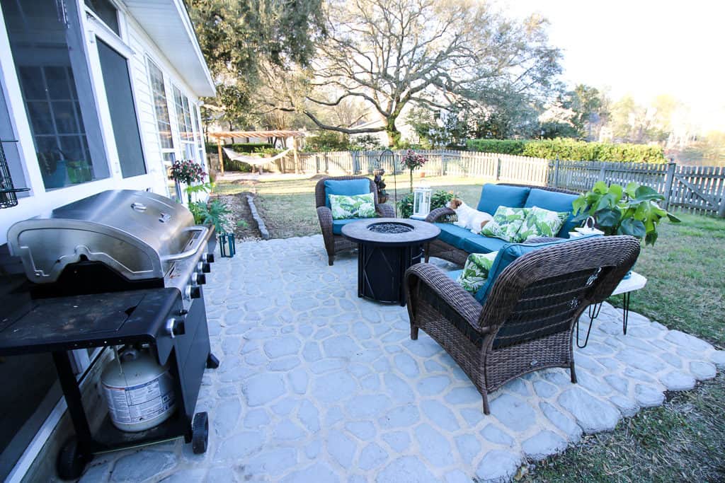 Our Patio for the Home Depot Patio Style Challenge via Charleston Crafted