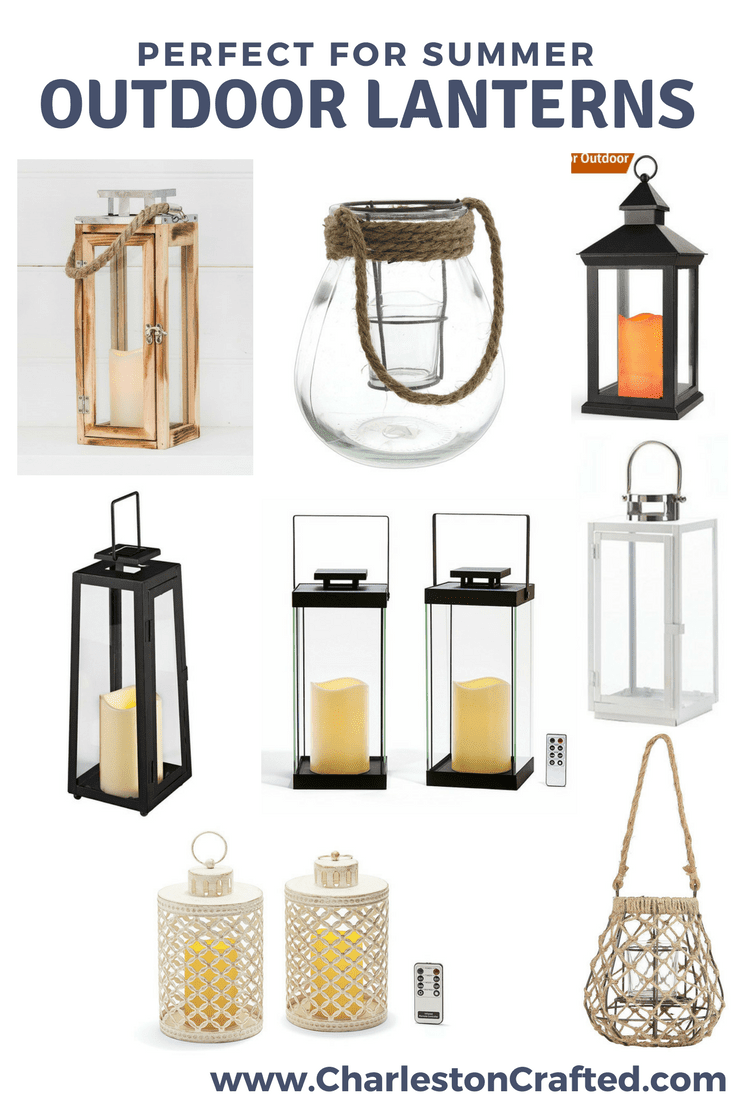 Outdoor Lanterns I Love via Charleston Crafted