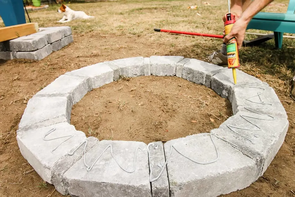 Our Hardscape Benches + Fire Pit with the Home Depot via Charleston Crafted