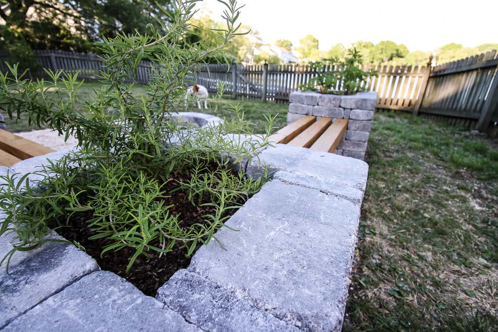 Our Hardscape Benches + Fire Pit with the Home Depot via Charleston Crafted