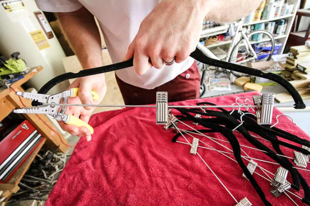 Repurpose Clip Hangers into Regular Hangers - Charleston Crafted