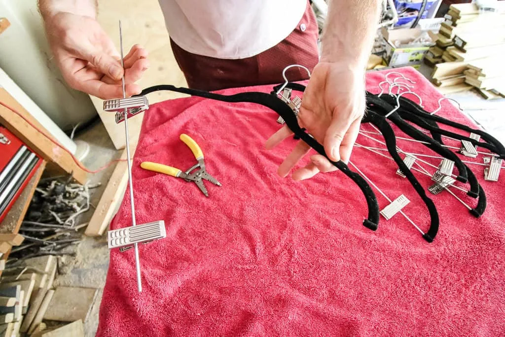 Repurpose Clip Hangers into Regular Hangers - Charleston Crafted