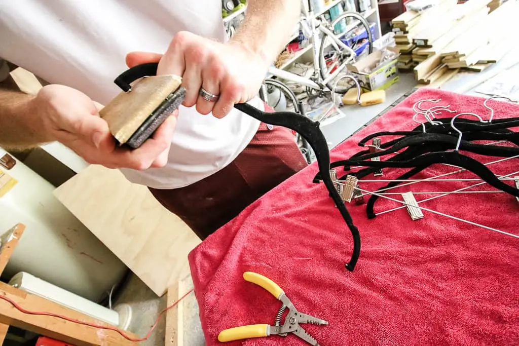 Repurpose Clip Hangers into Regular Hangers - Charleston Crafted