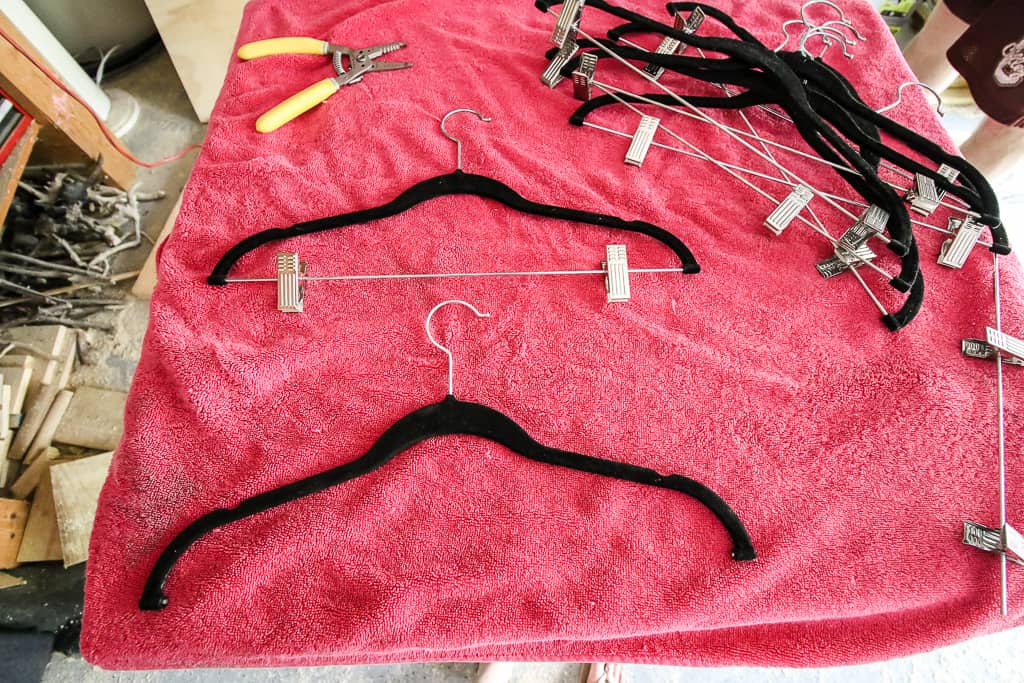 Repurpose Clip Hangers into Regular Hangers - Charleston Crafted