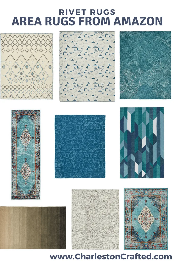 Rivet Rugs - Area Rugs from Amazon via Charleston Crafted