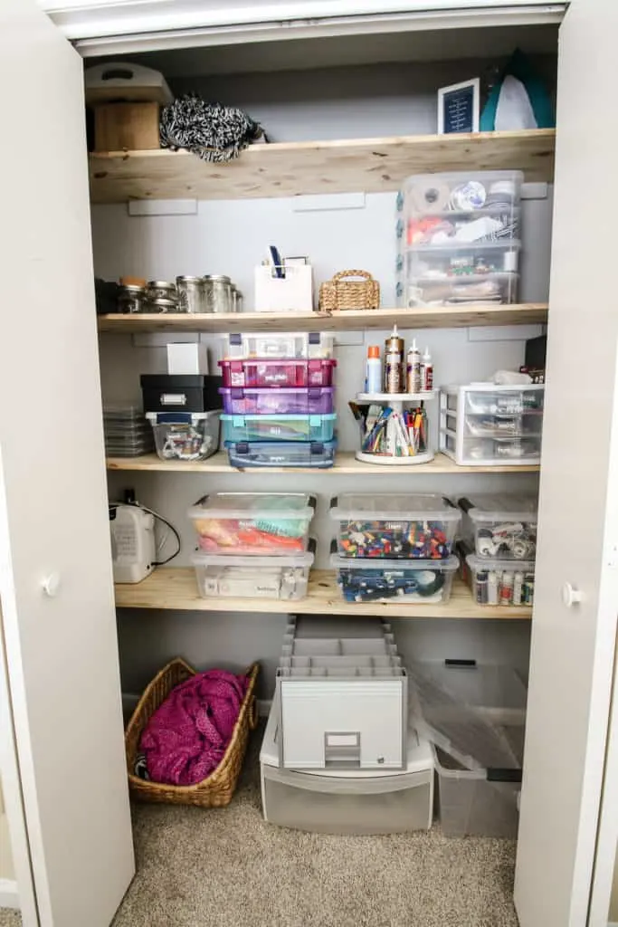 Creating a Craft Supply Closet via Charleston Crafted