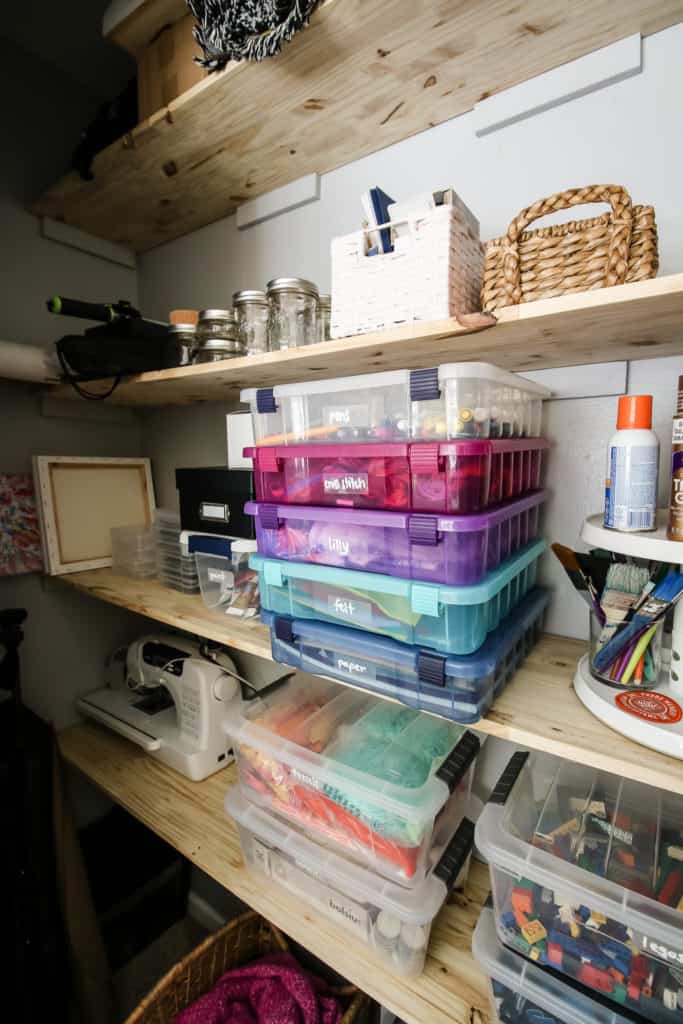 Creating a Craft Supply Closet via Charleston Crafted