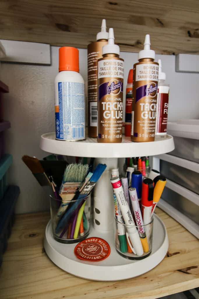 Creating a Craft Supply Closet via Charleston Crafted