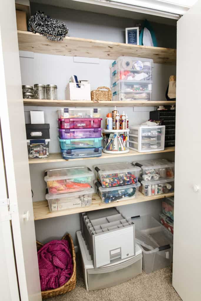 Creating a Craft Supply Closet via Charleston Crafted