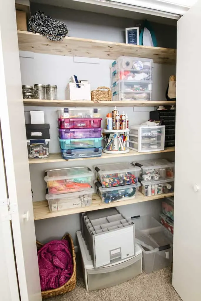 Creating a Craft Supply Closet via Charleston Crafted