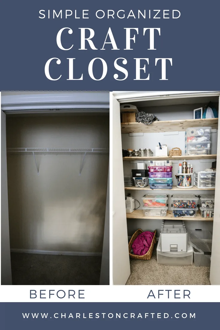 Creating a Craft Supply Closet via Charleston Crafted