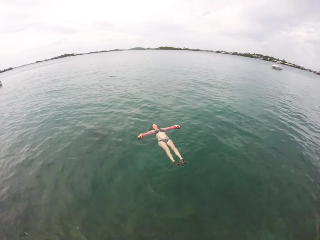 Floating in Bermuda Harbor