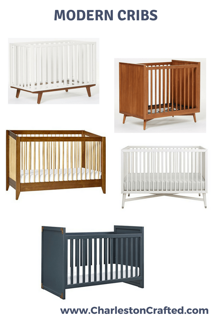 Modern Crib Inspiration via Charleston Crtafted