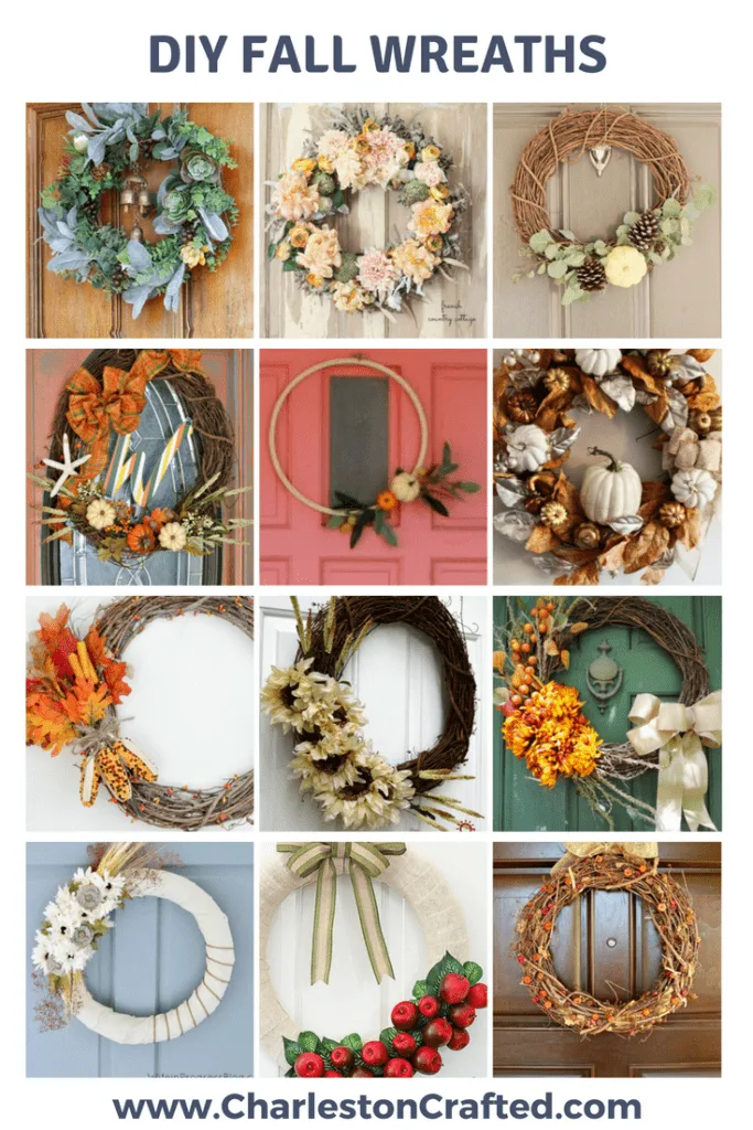 DIY Fall Wreaths via Charleston Crafted