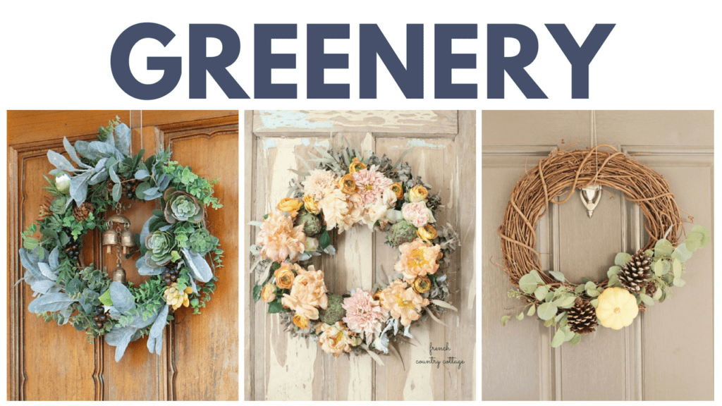 Fall Wreaths with Greenery 