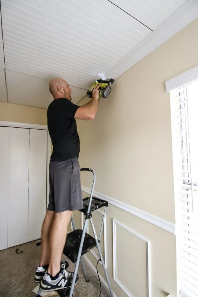 Nailing crown molding