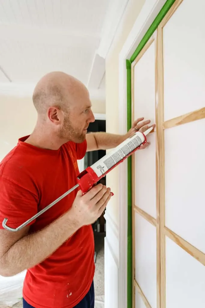 Bi-fold Closet Door Makeover via Charleston Crafted