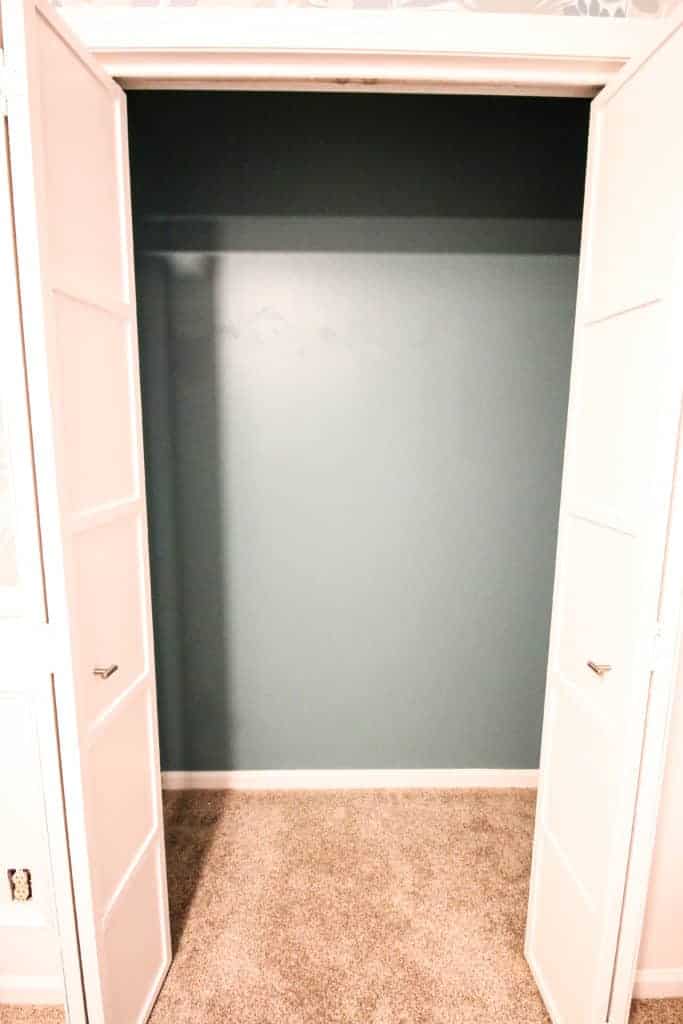 Nursery Closet System Before