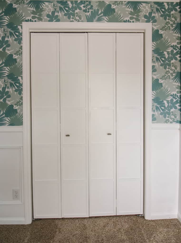 Bi-fold Closet Door Makeover via Charleston Crafted