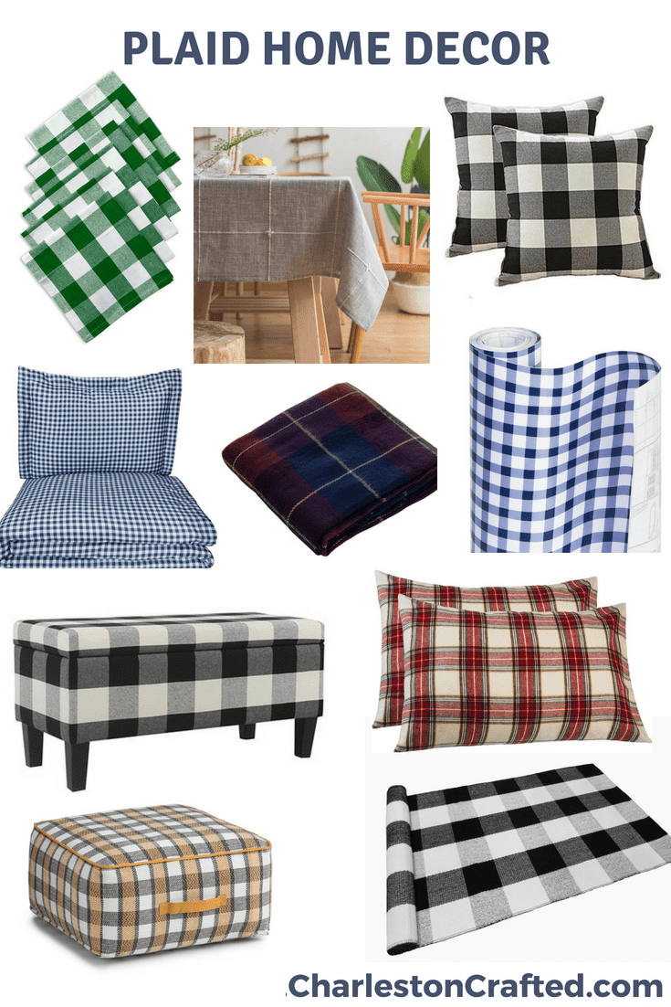 Plaid home decor