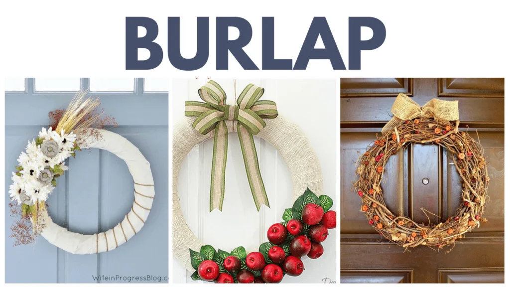 Burlap Fall Wreaths