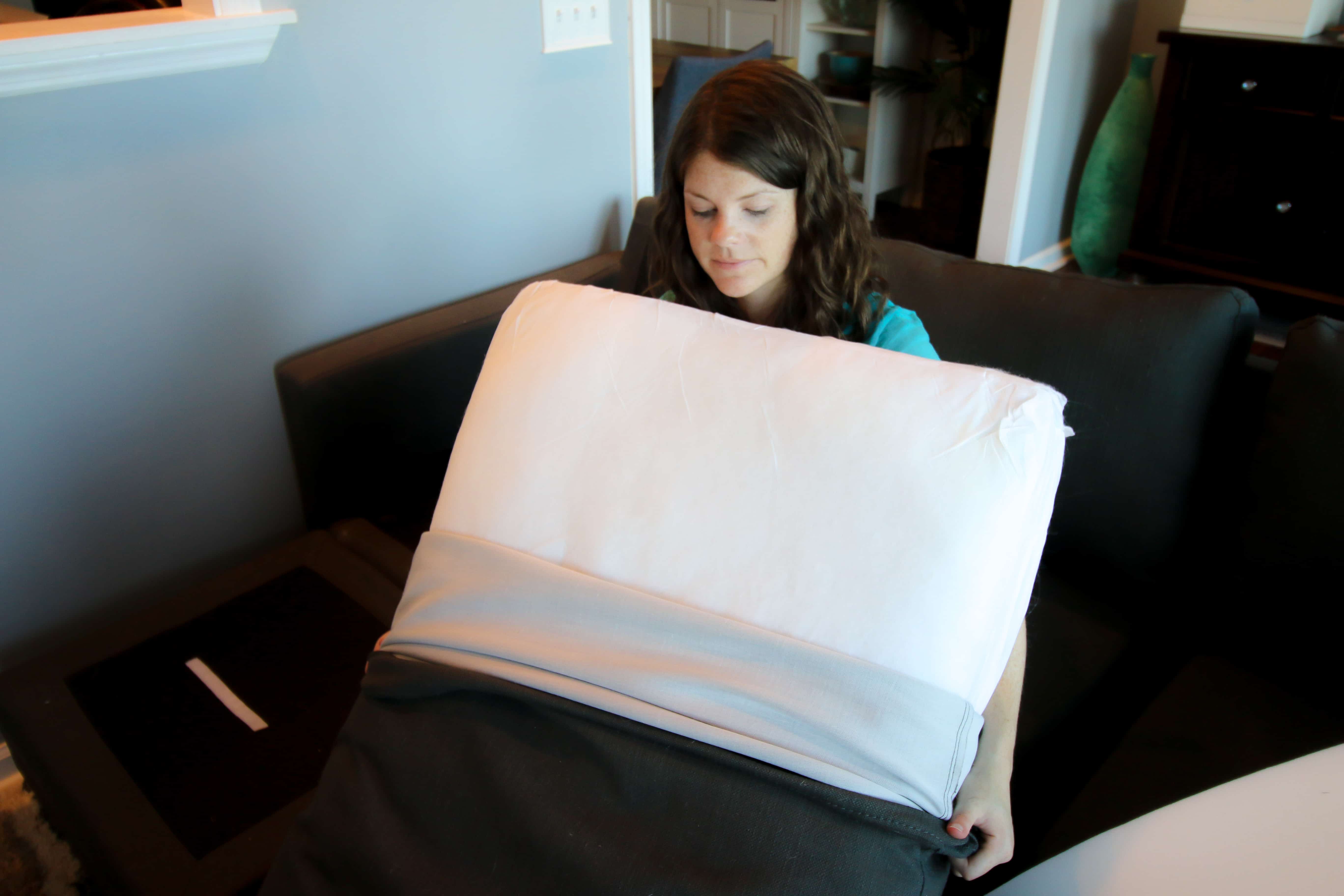 Save a deflated couch with DIY couch stuffing 🤍 THE BEST! We