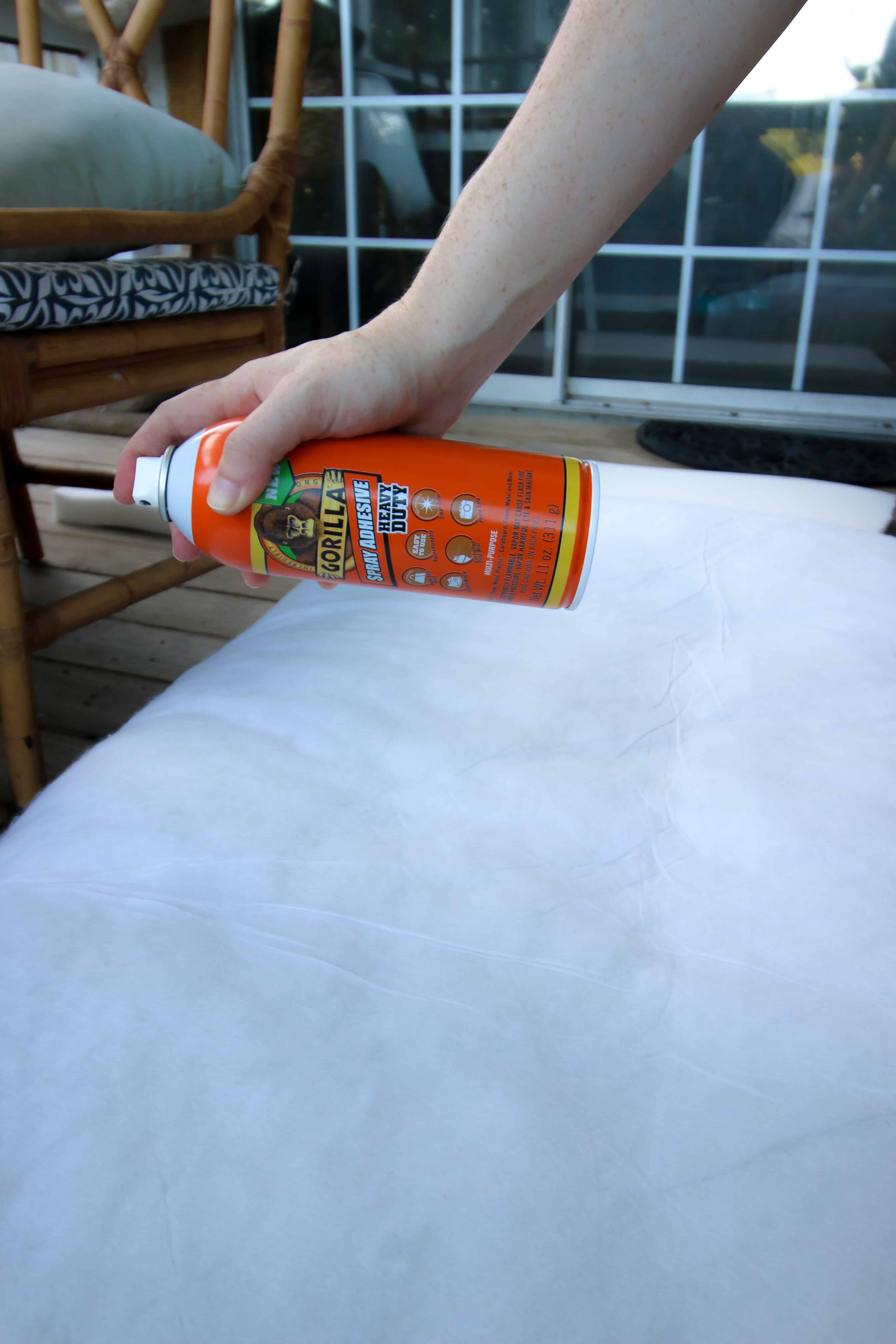 How to stuff sofa cushions use gorilla glue spray adhesive to adhere replacement foam to existing cushion