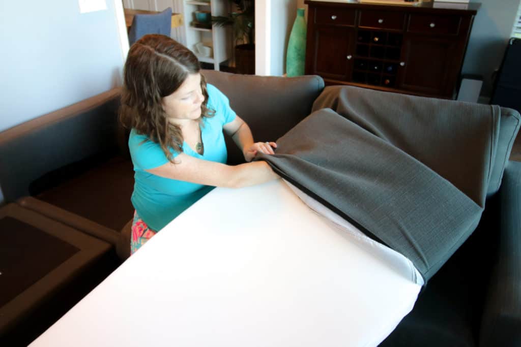 How to stuff sofa cushions replacing cushion seat with new foam