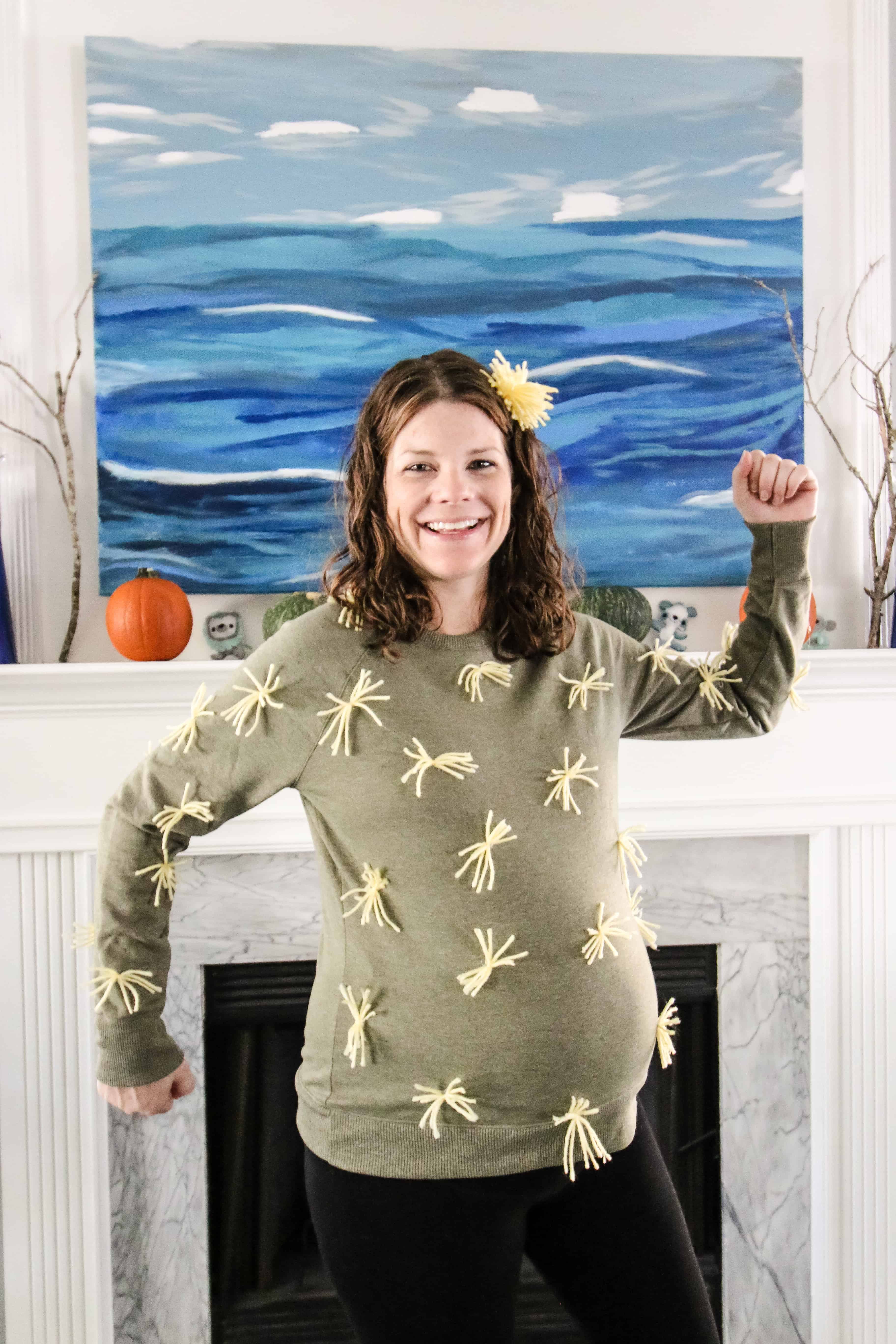 DIY Cactus Maternity Halloween Costume