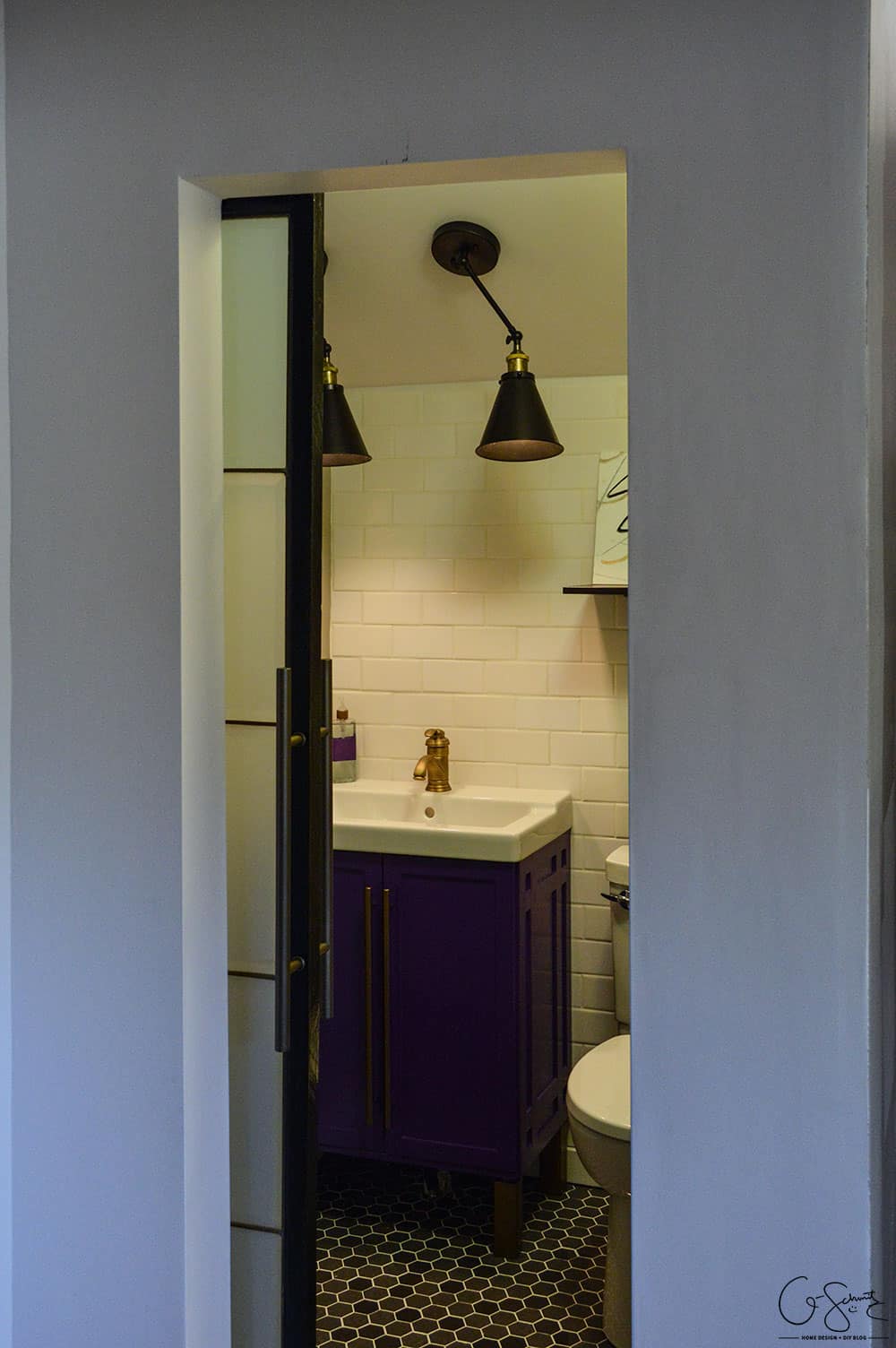 barn door bathroom