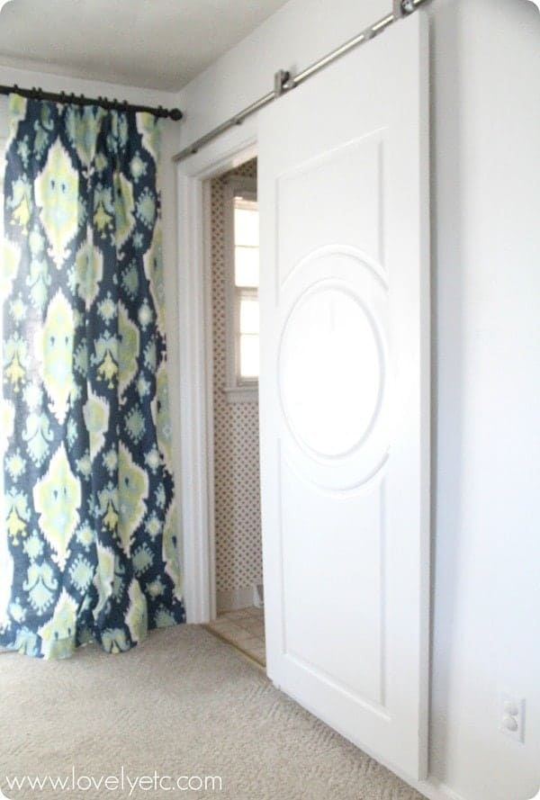 barn door bathroom