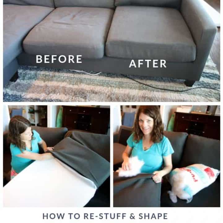 Cost to on sale restuff sofa cushions