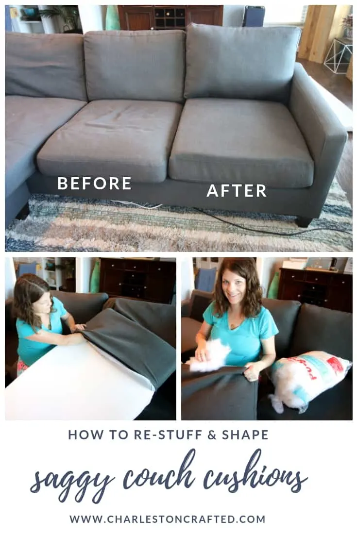 How To Stuff Sofa Cushions Give New, What Is The Best Filling For Sofa Seats