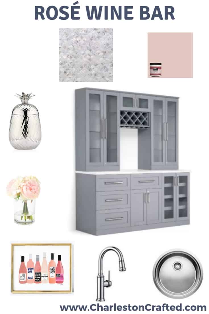 Rosé Wine Bar Mood Board