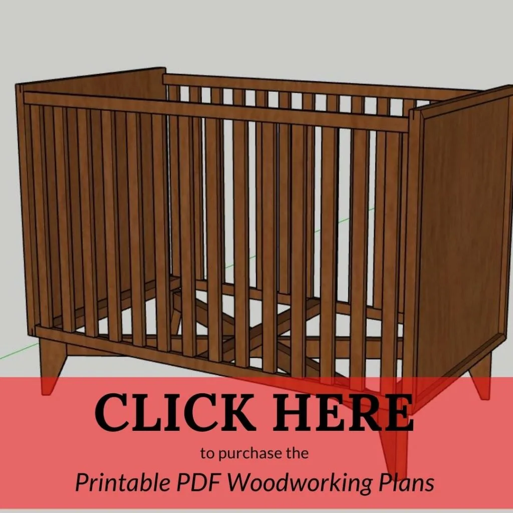 CLICK HERE to purchase the Printable PDF Woodworking Plans Modern Crib