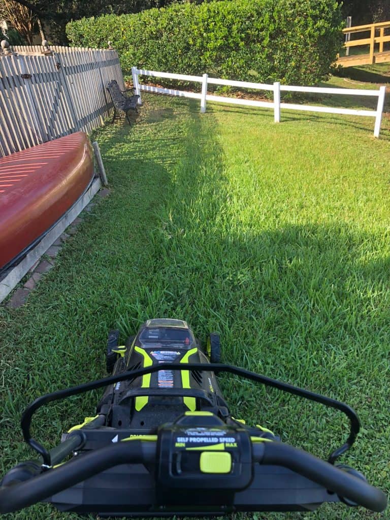 RYOBI 40v Mower Review - Charleston Crafted