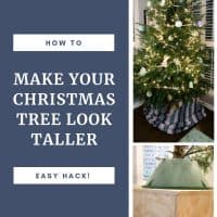 How to make your Christmas tree look taller