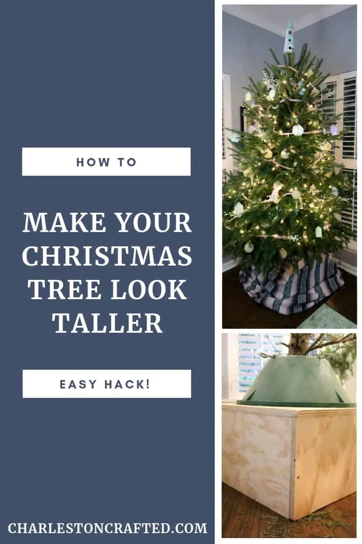 how to MAKE YOUR CHRISTMAS TREE LOOK TALLER