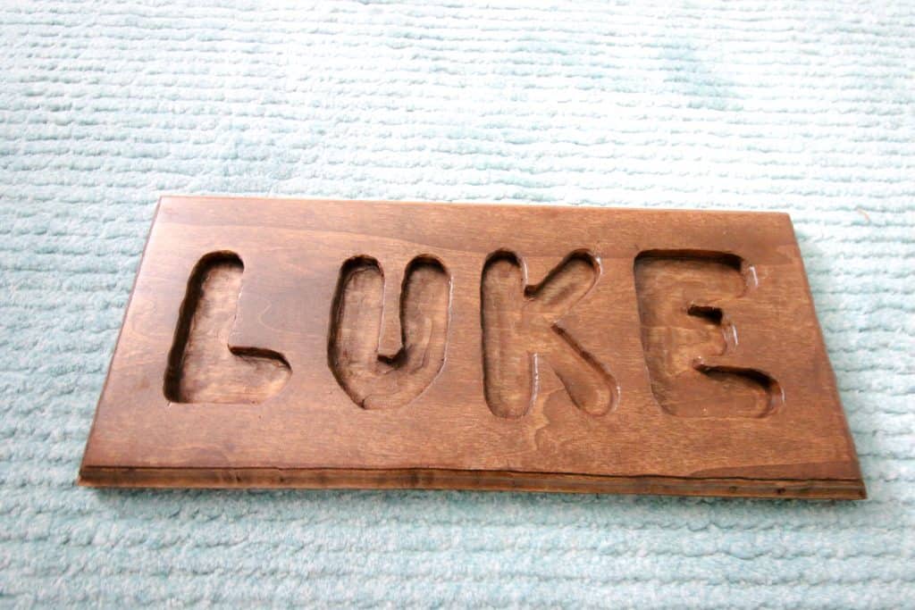 DIY Wooden Name Puzzle - Charleston Crafted