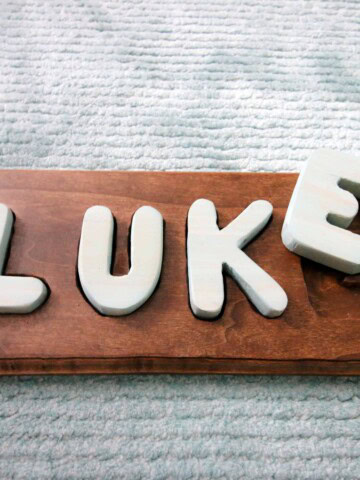 DIY Wooden Name Puzzle - Charleston Crafted
