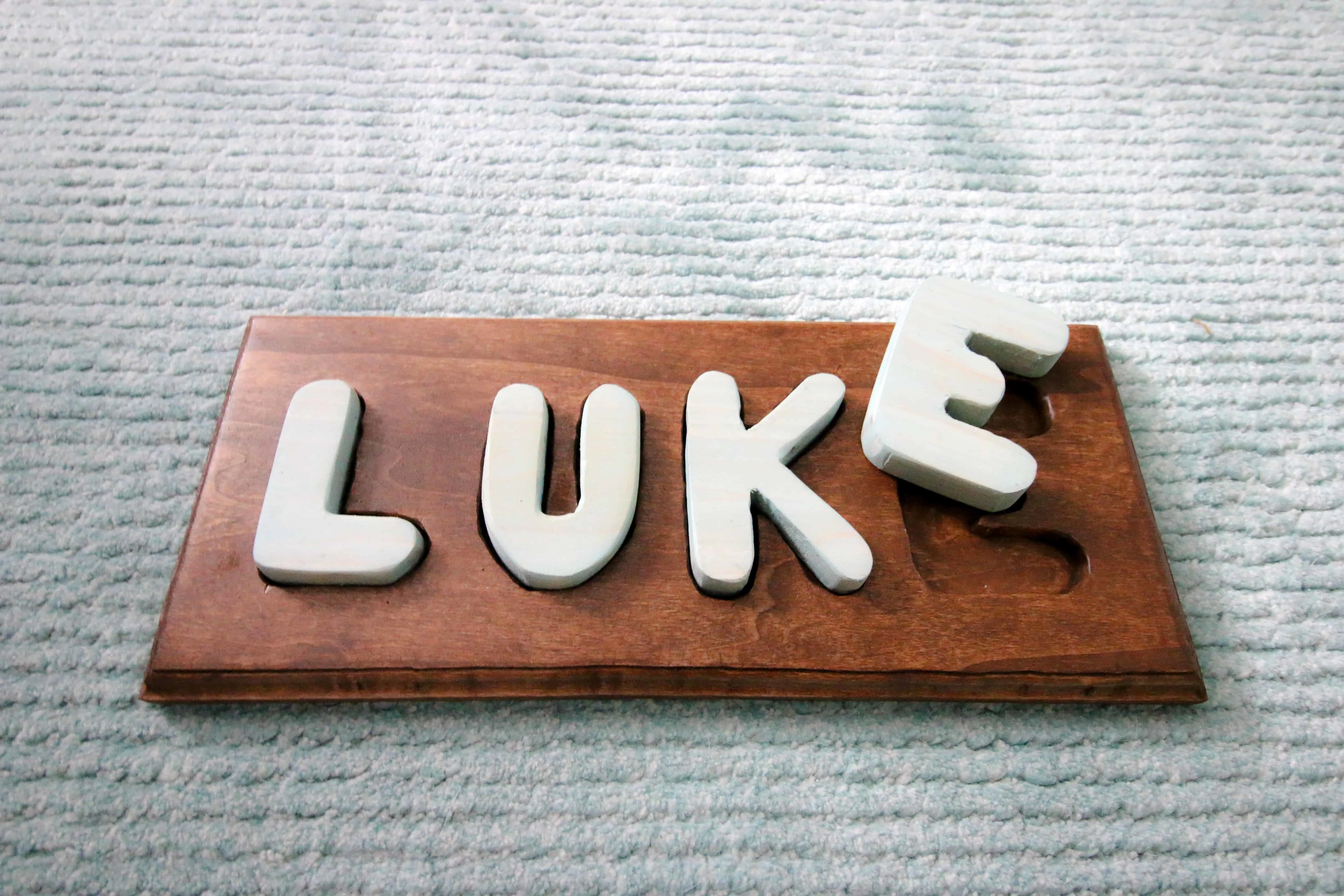 DIY Wooden Name Puzzle - Charleston Crafted