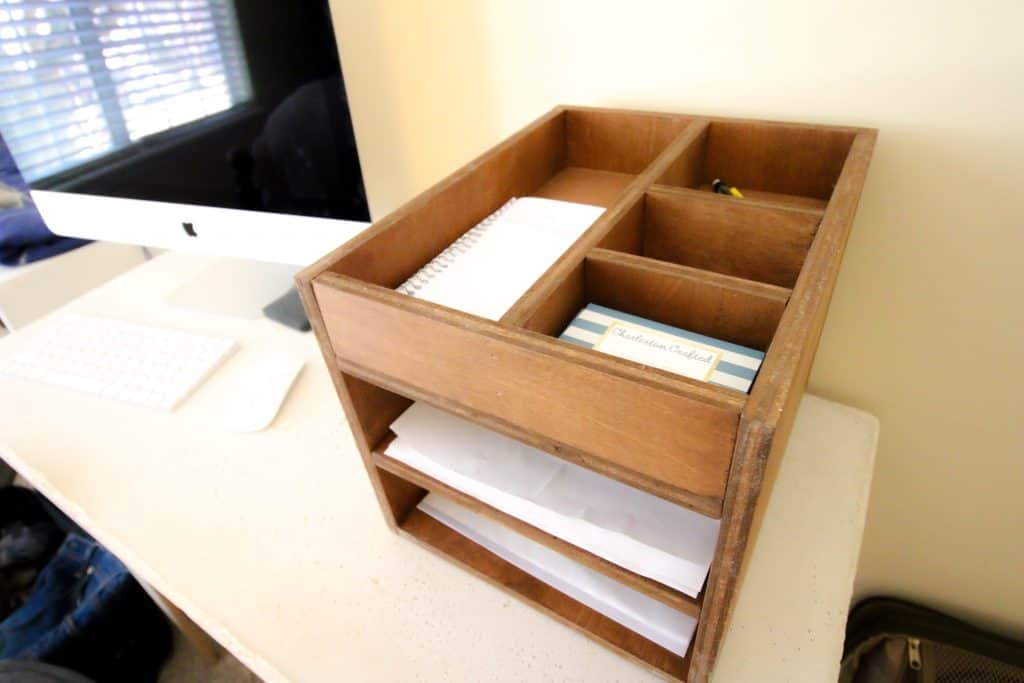 Wood Desk Organizer - Charleston Crafted