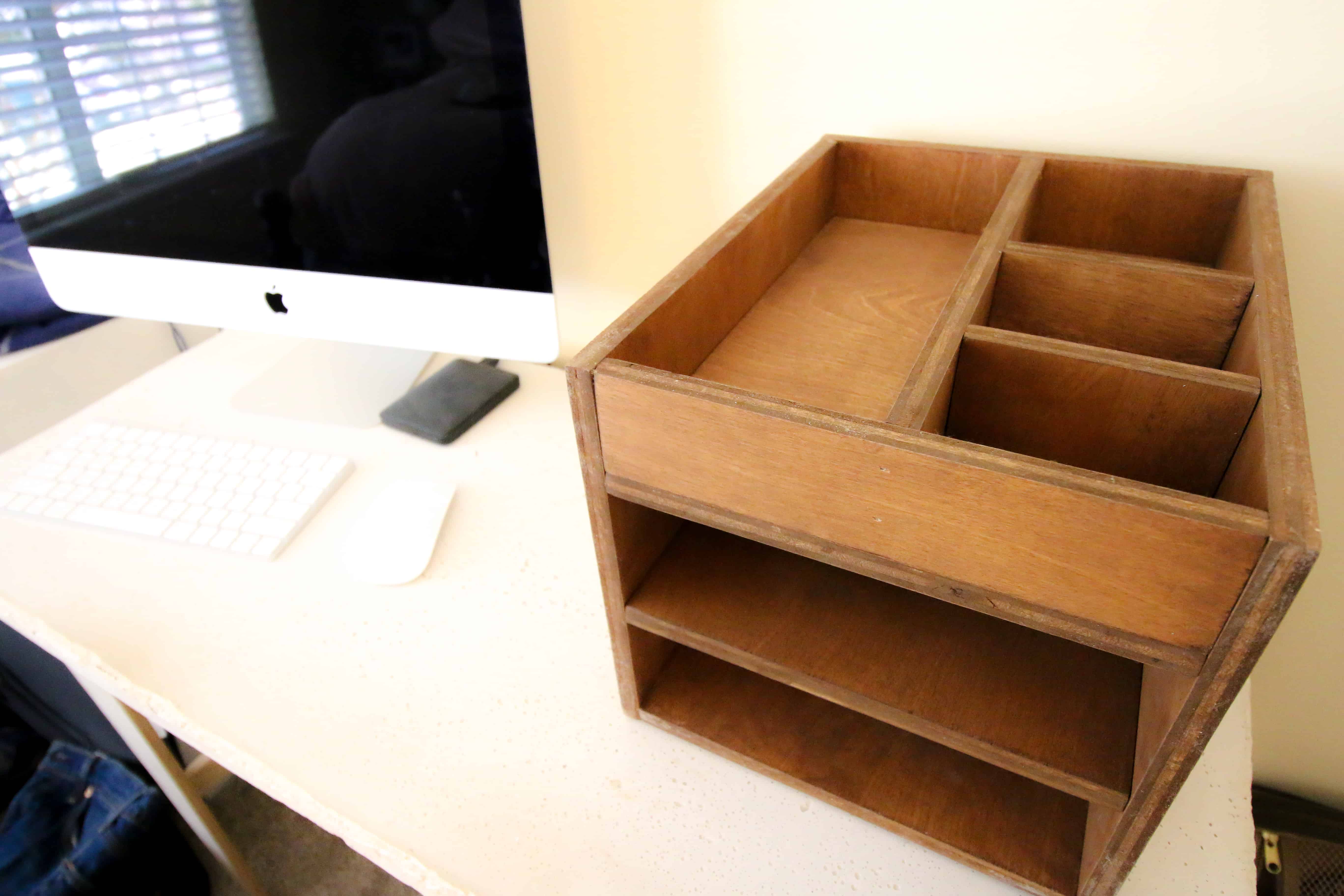 How To Make A Wood Desk Organizer