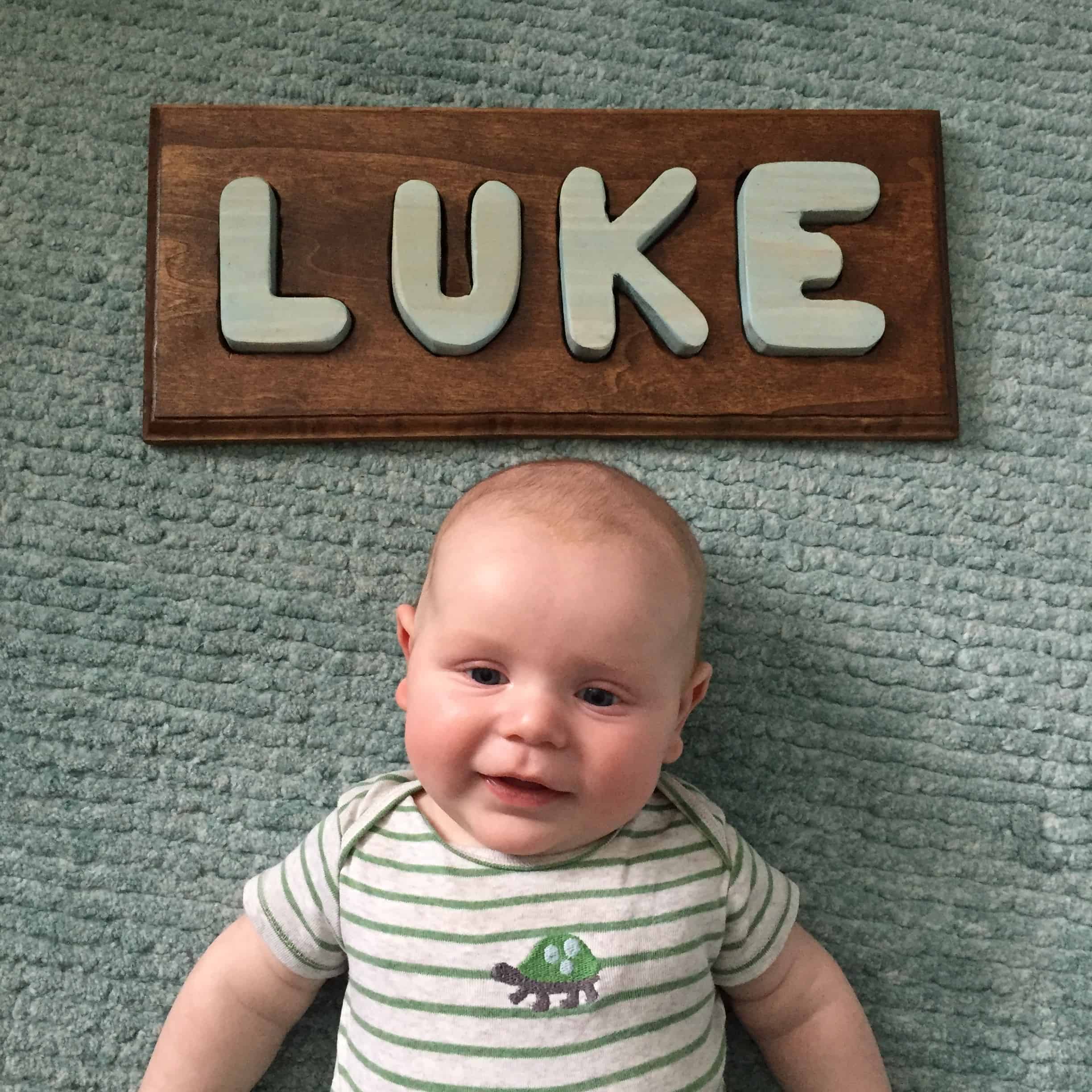 DIY wooden name puzzle for kids