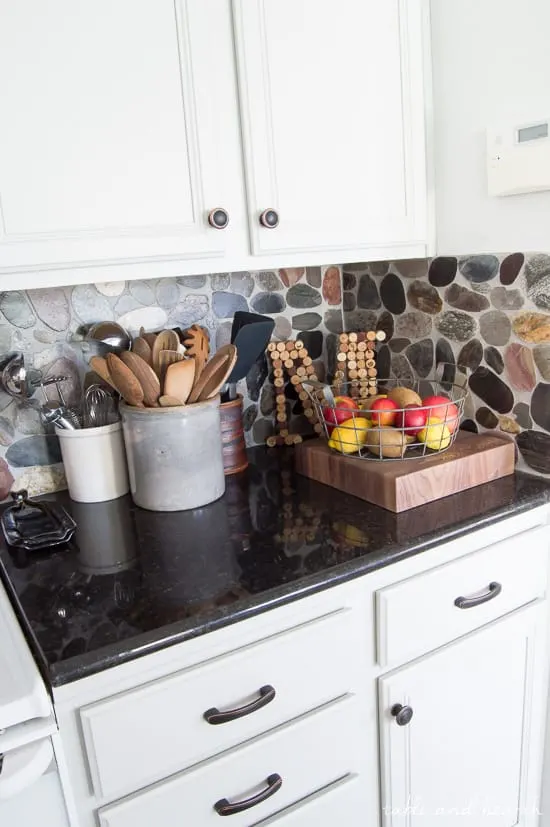 stone backsplash