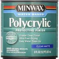 Minwax Polycrylic Protective Finish Water Based, 1/2 pint, Matte