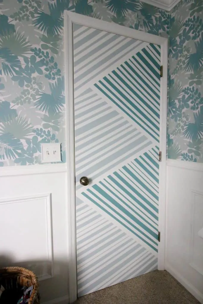 Geometric Painted Door - Charleston Crafted