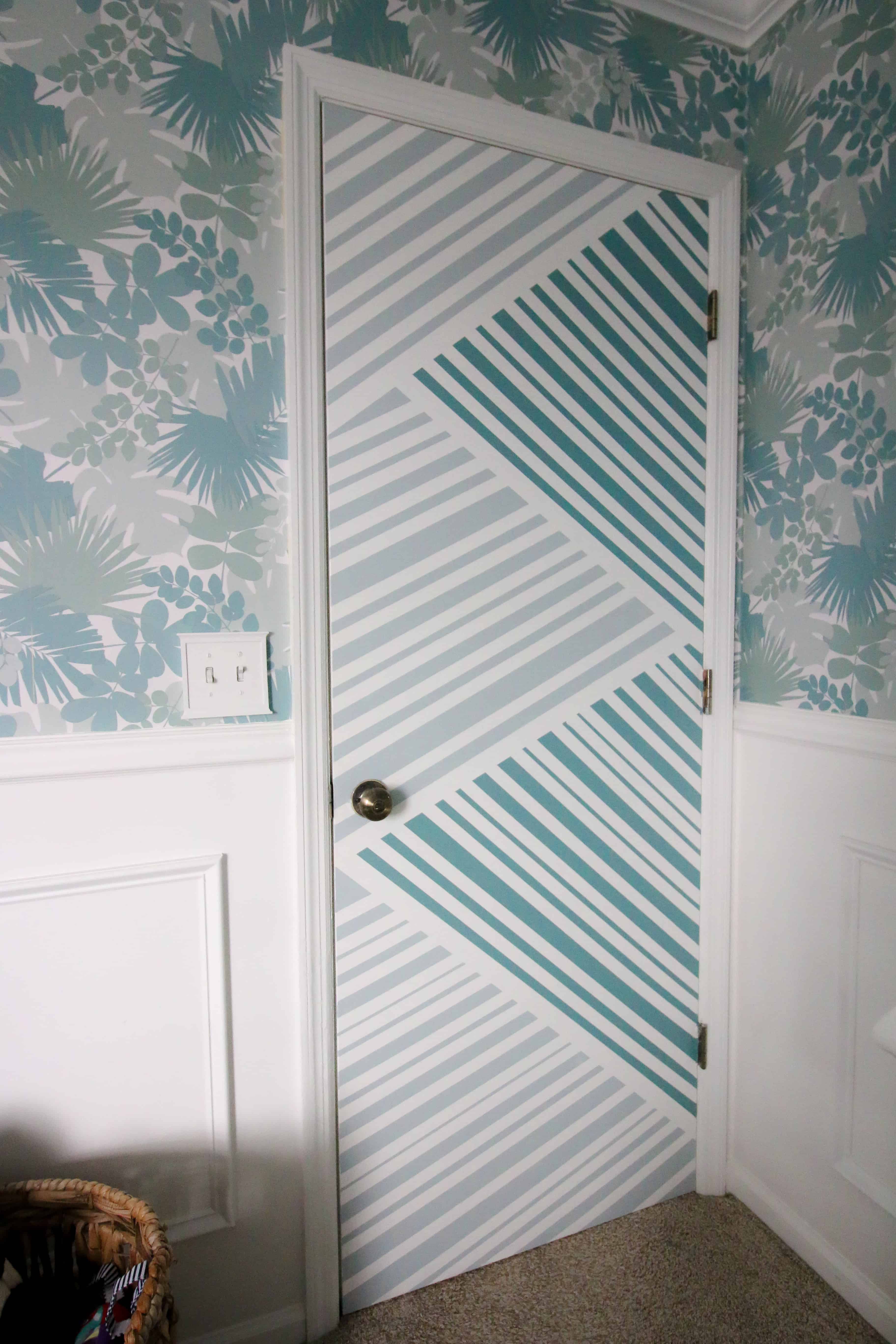 Geometric Painted Door